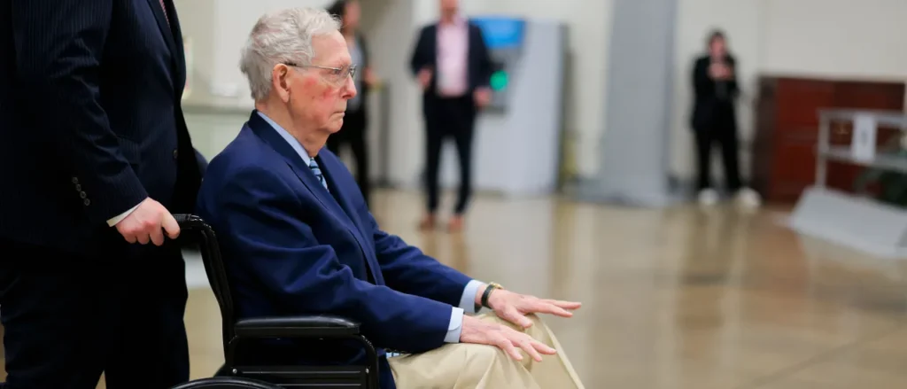 Wheelchair Exit, Months of Silence—Then McConnell Returns to Vote, Admits He’s ‘Not Quite Back to 100%’
